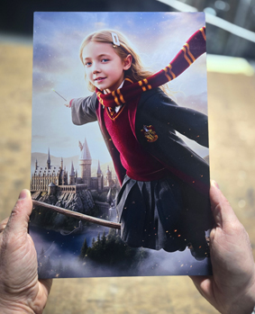 ההדפסה על המתכת מוכנה.